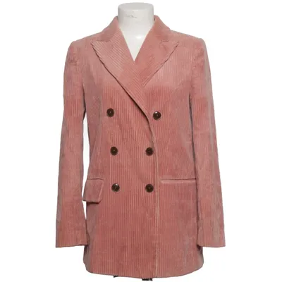 Blazer (Rose) de Mango Premium Coton, Polyester, Viscose