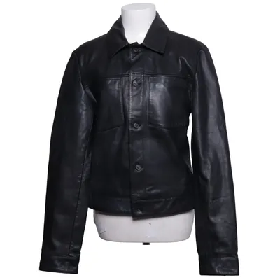 Læderjakke (Sort) fra ASOS Design Læder, Polyester