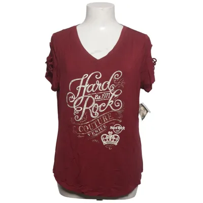 T-shirt (Rouge) de Hard Rock Couture Élasthane, Viscose
