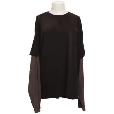 Långärmad t-shirt (Svart, Grå) från Iets Frans Bomull