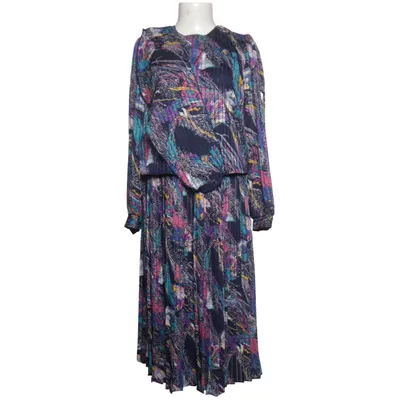 Robe (Bleu, Multicolore) de David Polyester
