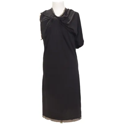 Dress (Black) from Lanvin Cotton, Silk