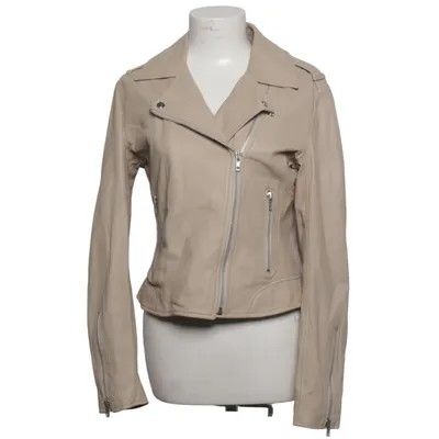 Bikerjack (Beige) van Set Leer, Polyester