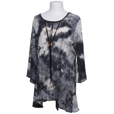 Bluse (Sort, Hvid, Grå) fra Meine GröBe Polyester