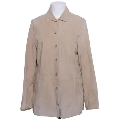 Läderjacka (Beige) från Valerie Acetat, Skinn