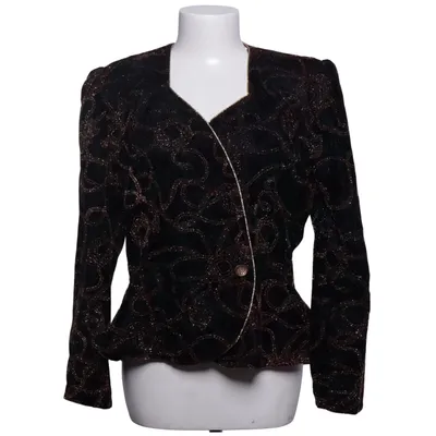 Blazer (Black, Gold, Multicolored) from Your Sixth Sense Acetate, Polyamide, Viscose