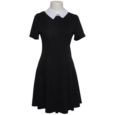 Klänning (Svart, Vit) från Allegra K Elastan, Polyester