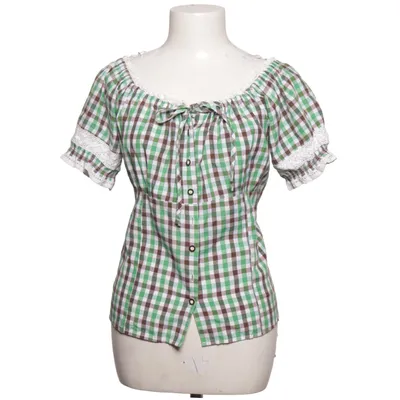 Dirndlblus (Grön, Brun, Vit) från Fuchs Trachtenmoden Bomull, Polyester