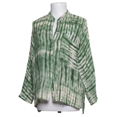 Blouse (Green, White) from Massimo Dutti Cotton