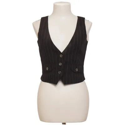 Suit vest (Black) from Sublevel Cotton, Polyester