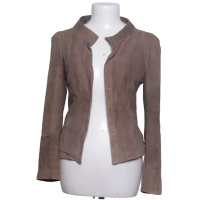 Leather jacket (Brown) from La Fée Maraboutée Leather, Polyester