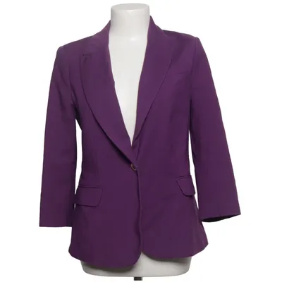 Blazer (Violet) de Zara Basic Acétate, Coton, Élasthane, Polyester