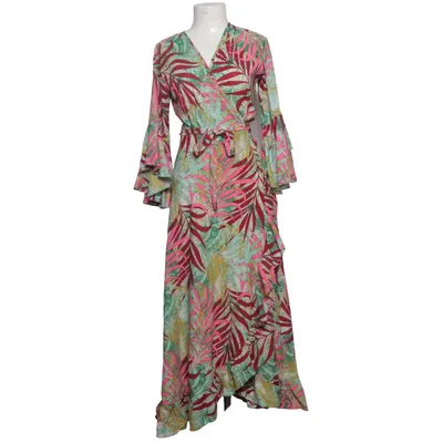 Wrap dress (Pink, Green, Multicolored) from Purple Queen