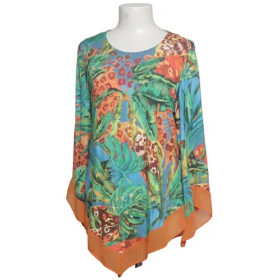 Blouse (Blue, Multicolored) from Alfredo Pauly Elastane, Polyester