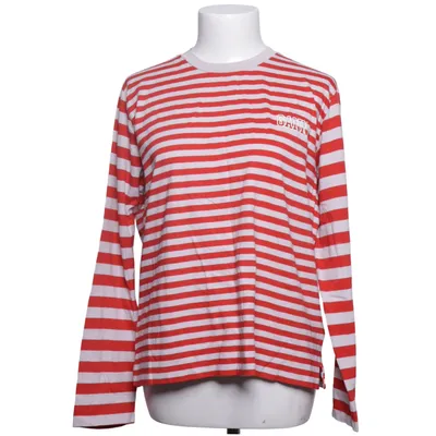 Langærmet t-shirt (Rød, Hvid) fra Ganni Økologisk bomuld