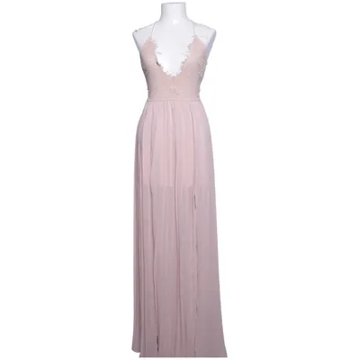 Jurk (Roze) van Rare London Katoen, Polyamide, Viscose