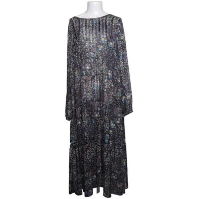 Långklänning (Svart, Flerfärgad) från Que Elastan, Polyester, Viskos