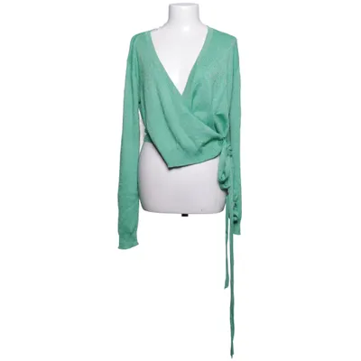 Wrap cardigan (Green) from Silvian Heach Metallic fiber, Polyamide, Viscose
