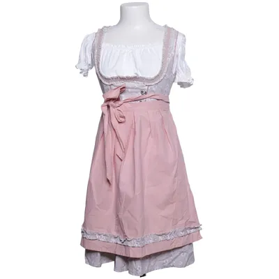 Dirndl (Grå, Vit, Rosa) från Golden-Trachten Bomull, Polyester