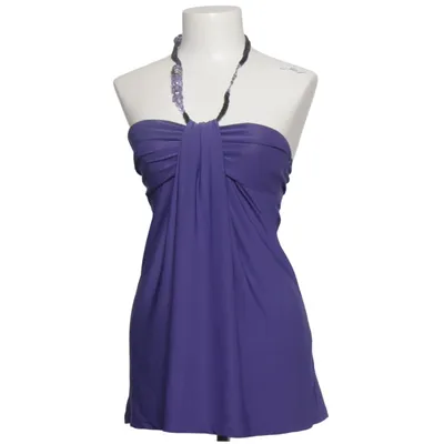Halter neck top (Purple) from Jennifer Taylor Elastane, Viscose