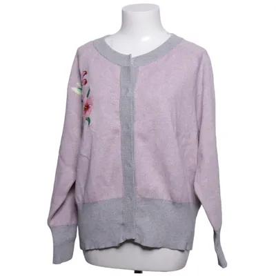 Cardigan (Pink, Grå) fra Delicatelove Kashmir, Bomuld