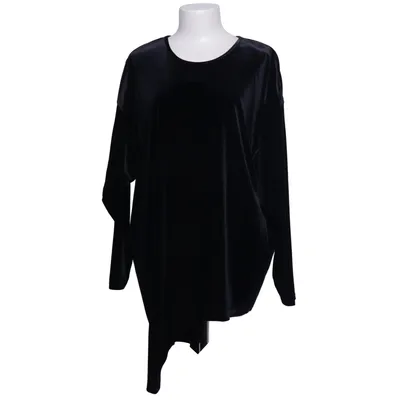 Top (Zwart) van Hopsack Elastaan, Viscose