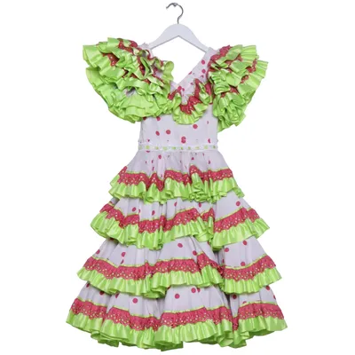 Feestkostuums (Wit, Roze, Groen) van Bonfire Polyester
