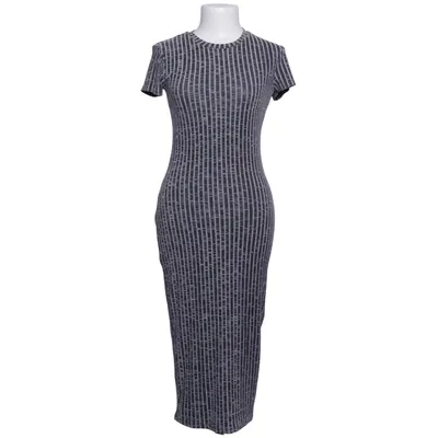 Långklänning (Grå, Vit) från IVIVI Elastan, Polyester, Viskos
