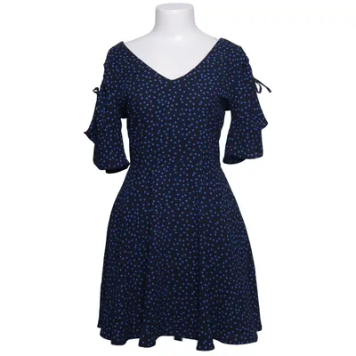 Dress (Blue, Black) from Mango Casual Polyester