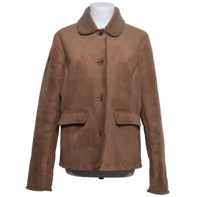 Shearlingjakke (Brun) fra Lands' End Akryl, Polyester