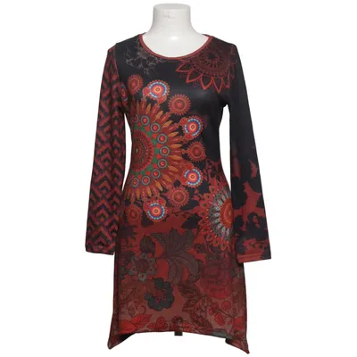 Jurk (Rood, Zwart, Meerkleurig) van 101 Idees Elastaan, Polyester