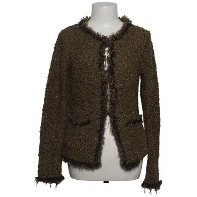 Cardigan (Green, Brown) from Gabrini Cashmere, Merino wool, Polyamide, Polyester, Viscose