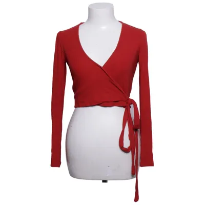 Wrap top (Red) from Stradivarius Elastane, Viscose