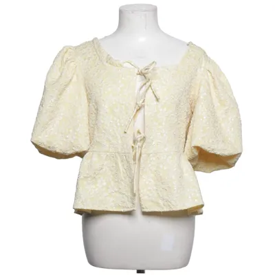 Slå-om bluse (Gul) fra IVIVI Polyester