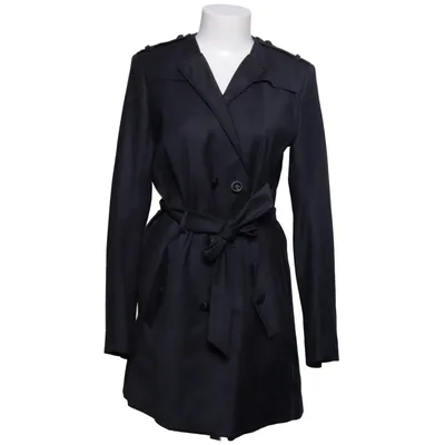 Trenchcoat (Sort) fra Nils Polyester, Viscose, Uld