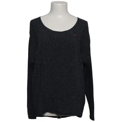 Langærmet t-shirt (Sort) fra Tbs Bomuld, Polyester, Viscose