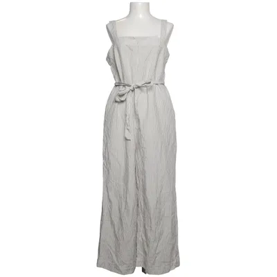 Dungarees (Green, White) from Uniqlo Linen, Polyester, Viscose