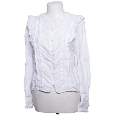 Blouse (White) from Sézane Cotton, Linen