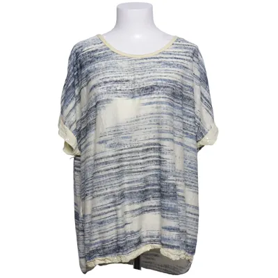 Top (Blue, Beige, Multicolored) from Made in italy Cotton, Linen