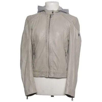 Leather jacket (Beige, Gray) from Gipsy Cotton, Leather, Polyester