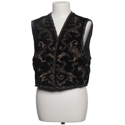 Suit vest (Black, Gold) from Zara Metallic fiber, Polyester