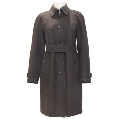 Trenchcoat (Zwart) van Burberry Brit Acetaat, Katoen, Elastaan, Polyester