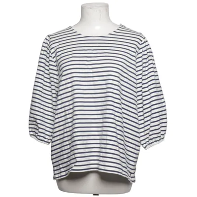 Top (Blue, White) from Fiora Blue Cotton