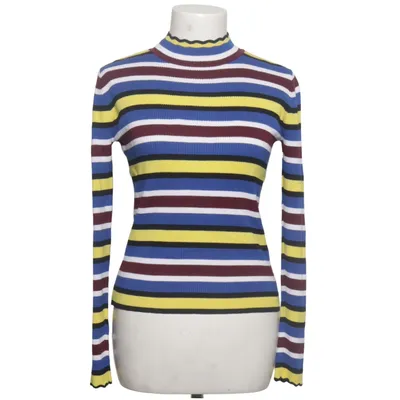 Rollkragenpullover (Blau, Gelb, Mehrfarbig) von Zara Knit Nylon, Viskose