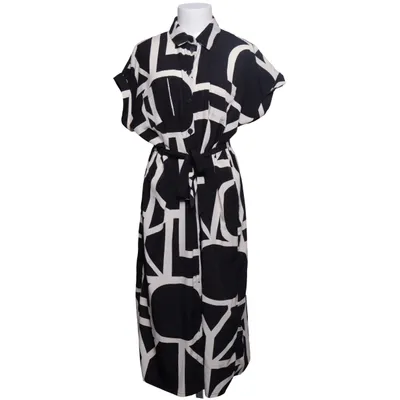 Shirt dress (Black, White) from ONLY Polyester