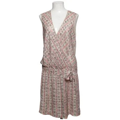Dress (Beige, Multicolored) from Cotélac Linen, Polyester