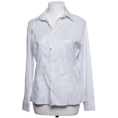 Shirt (White, Green) from Oltre Cotton, Elastane, Metallic fiber, Polyamide