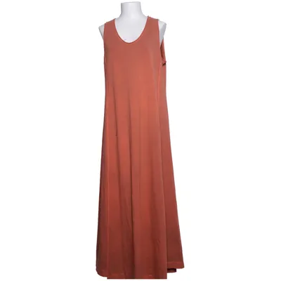 Robe longue (Orange) de Ischiko Coton, Élasthane