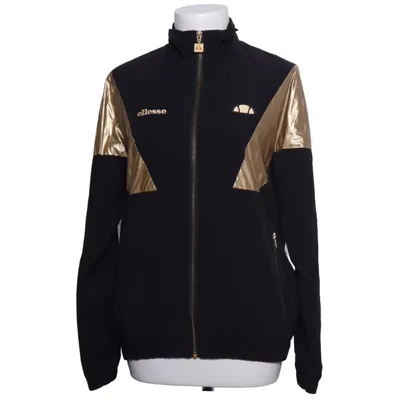Träningsjacka (Svart, Guldfärgad) från Ellesse Elastan, Polyamid, Polyester