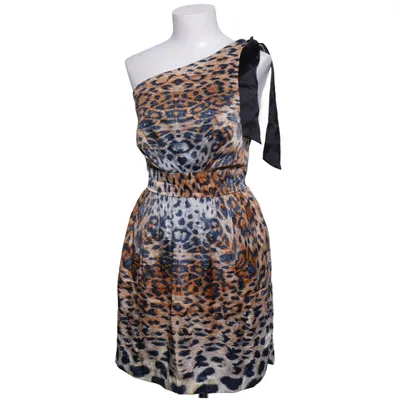 Klänning (Brun, Blå) från Single Dress Polyester, Silke